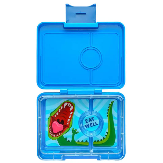 bento box snack - blue dinosaur