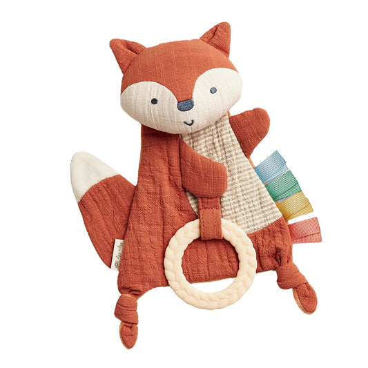 Bitzy Crinkle Sensory Toy with Teether - Fox
