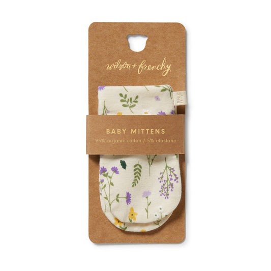 Organic Mittens - Bella Floral