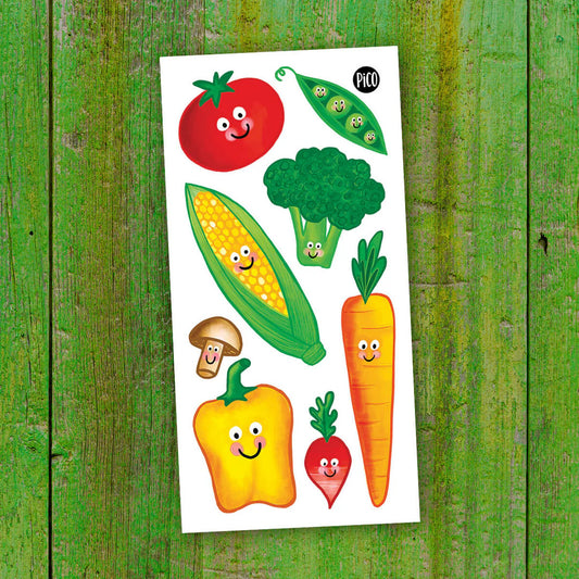 temporary tattoos-vegetables