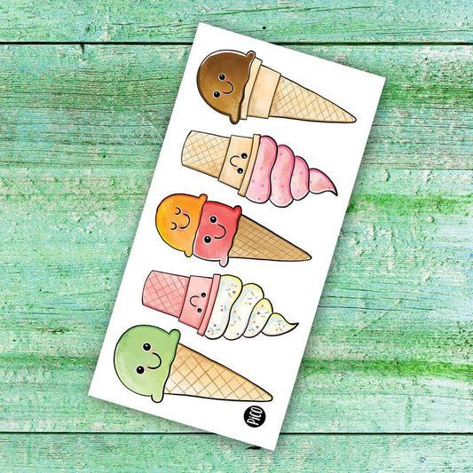 temporary tattoos - tasty cones