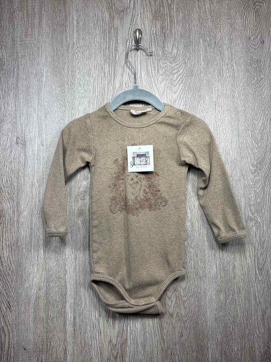 Wheat Size 9-12m Onesie