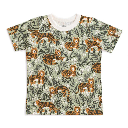 Short Sleeve Tee - Dreaming Tiger Green
