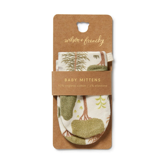 Organic Mittens - Little Trees