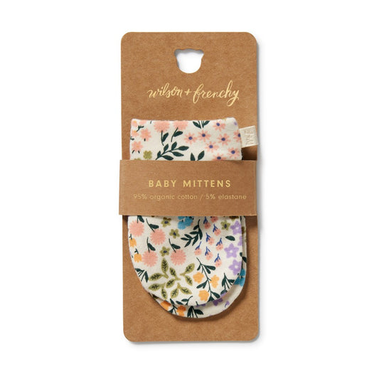 Organic Mittens - Tiny Bloom