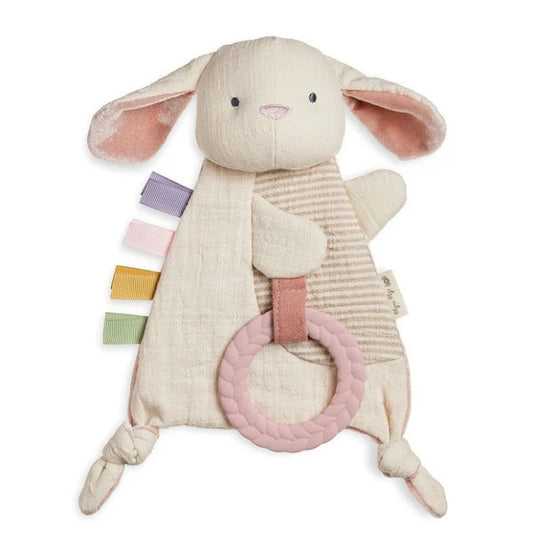 Bitzy Crinkle Sensory Toy with Teether - Bunny