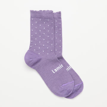 merino wool crew socks - berry