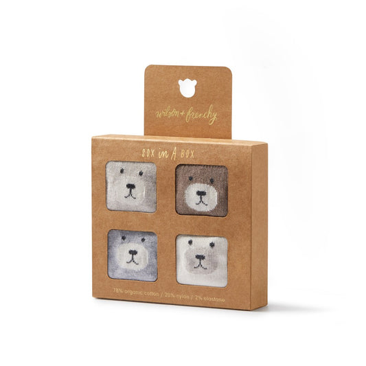 Organic 4 Pack Baby Socks