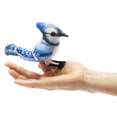 finger puppet - blue jay