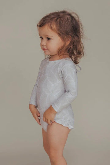 Ruffle Rashguard - skye