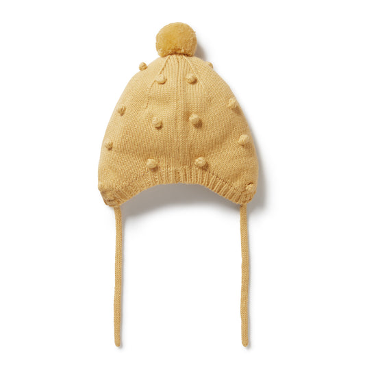 dijon knit bauble bonnet