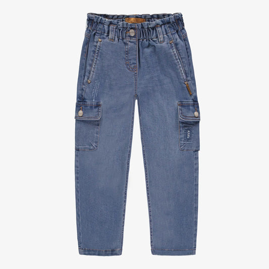 relaxed stretch pocket denim