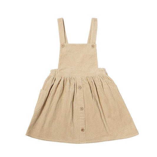 autumn pinafore - cream