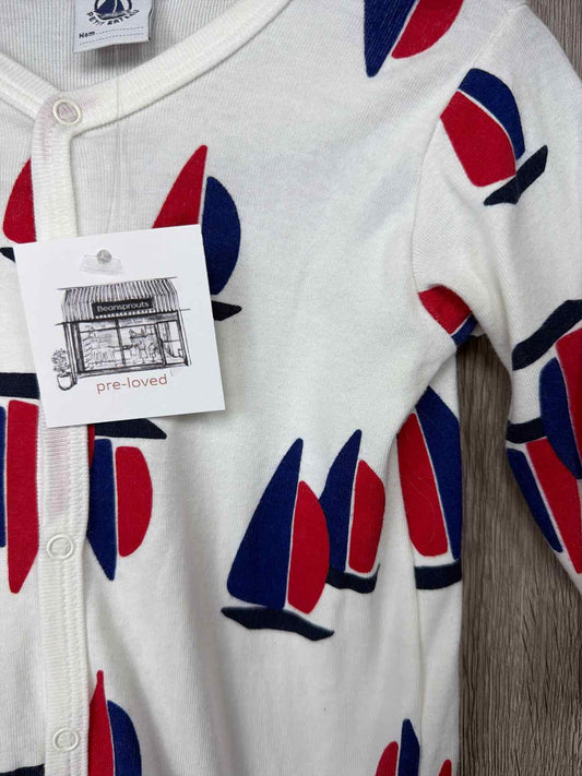 Petit Bateau Size 3-6m Romper
