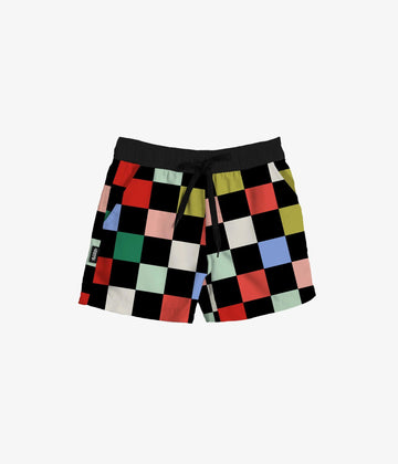 Black Colorburst Peachskin Boardshort