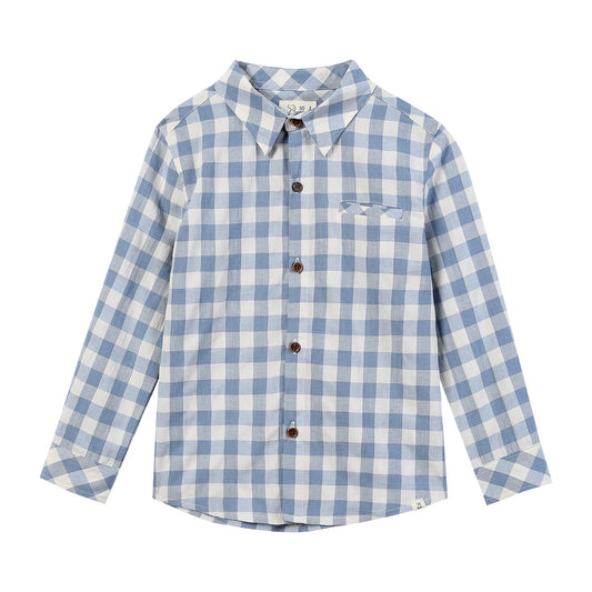 Atwood Shirt - Blue and white plaid