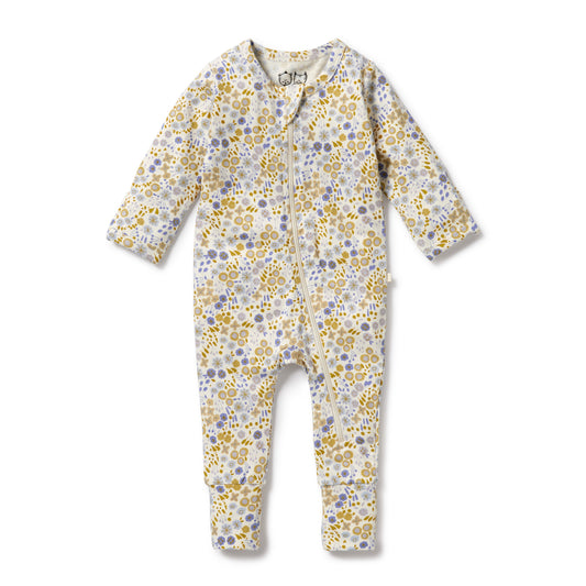 Organic zipsuit - Little meadow