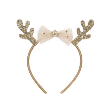 Golden Reindeer Headband
