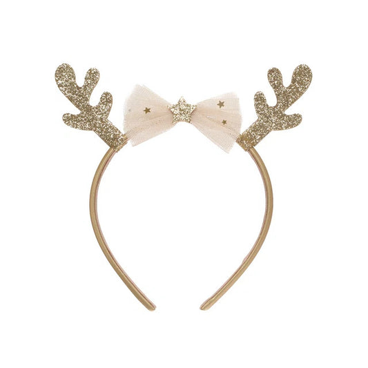 Golden Reindeer Headband