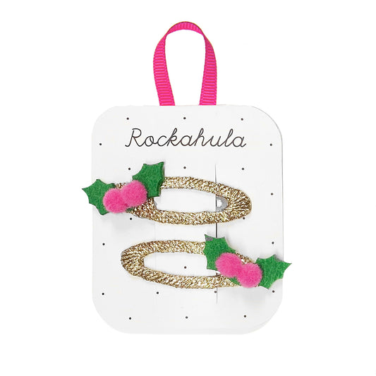 holly pom pom clips