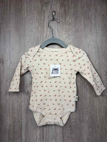 Rabbit + Bear Size 3-6m Onesie