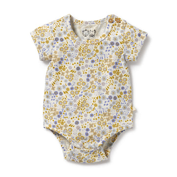 Organic bodysuit - Little meadow