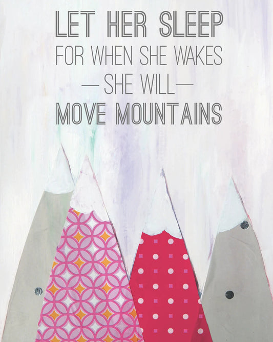 mini note card - let her sleep