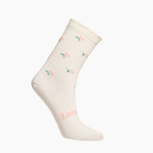Merino wool crew socks - Rosa