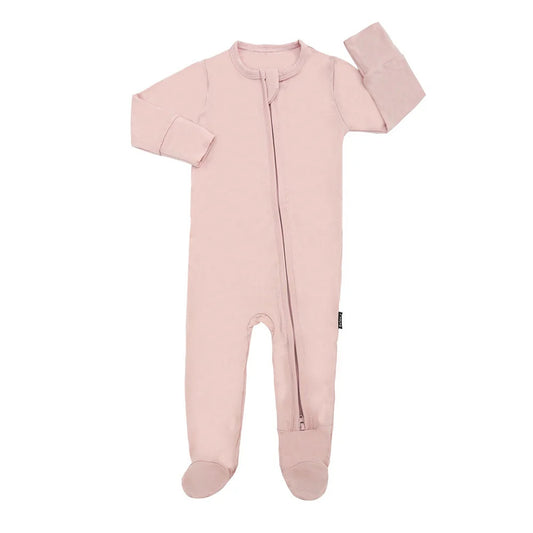 Footed zipper sleeper - Rose Quartz