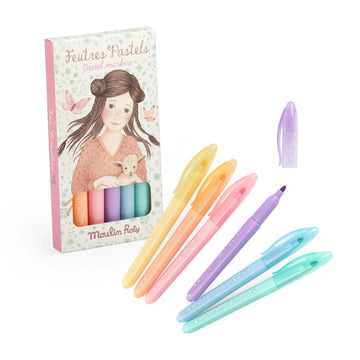 Les Rosalies - pastel felt pens