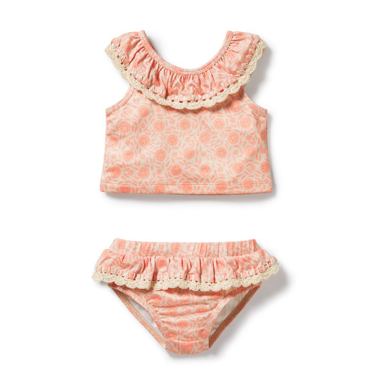 Amelie floral crochet swim set