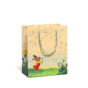Bunny and dandelion - gift bag medium