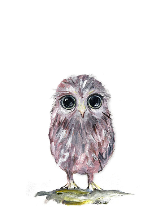 mini note card - owl