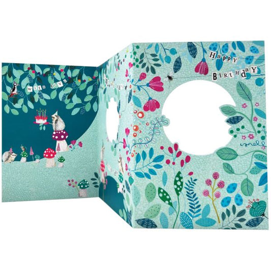 Hedgehog With Cake, Happy Birthday