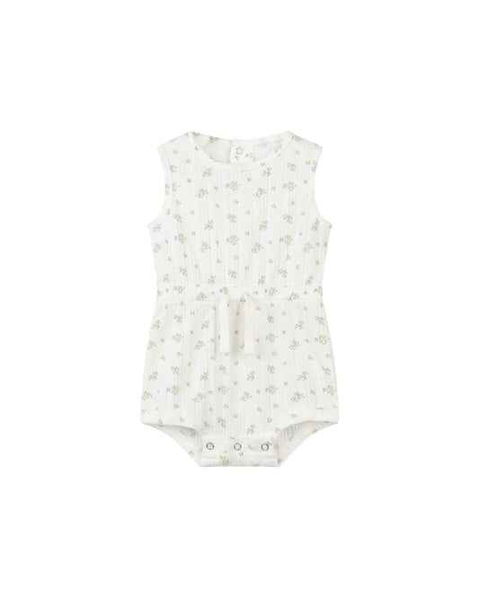 Maisie Romper - Ivory floral