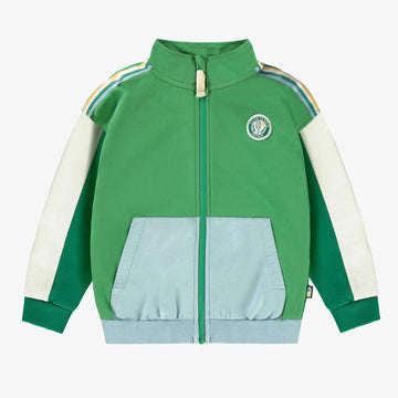 Green and blue jacket