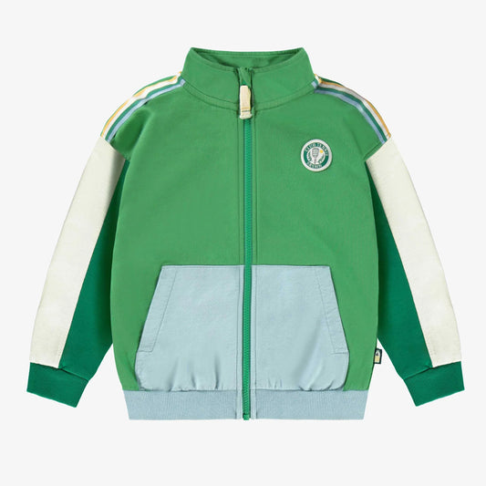 Green and blue jacket