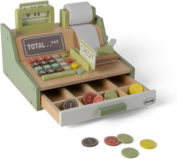 Wood Cash Register Set