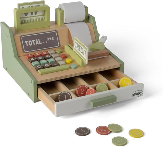 Wood Cash Register Set