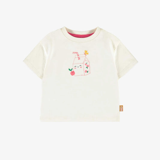 Cream short sleeve t-shirt