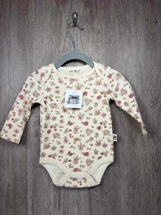 Rabbit + Bear Size 3-6m Onesie