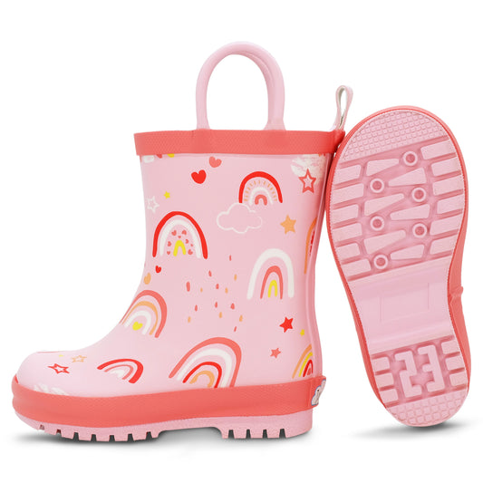 rain boots - rainbow