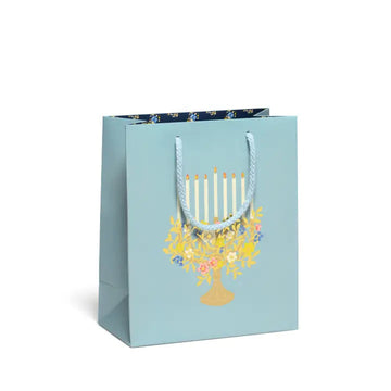 Floral Menorah - gift bag medium