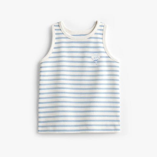 Blue striped tank top