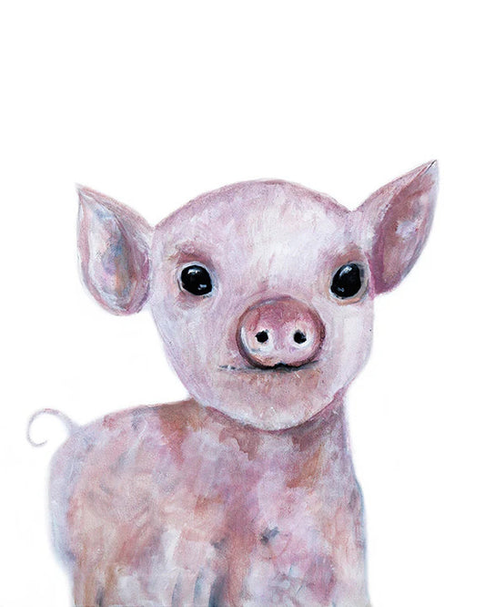 mini note card - pig