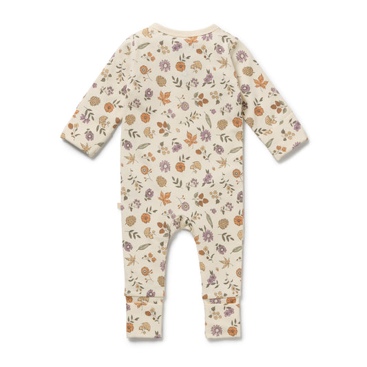 Organic Zipsuit - Maple Glow