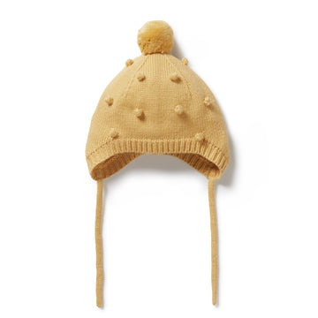 Dijon knit bauble bonnet