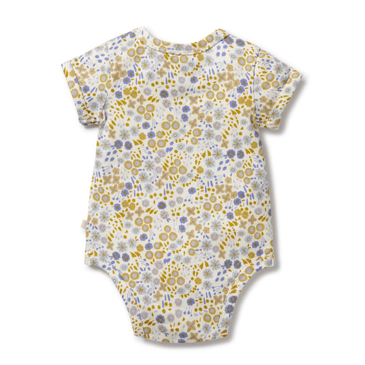 Organic bodysuit - Little meadow