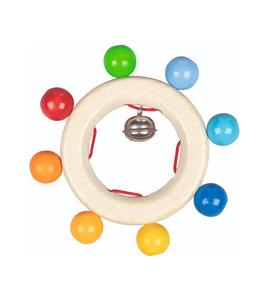 Touch ring - Rainbow beads