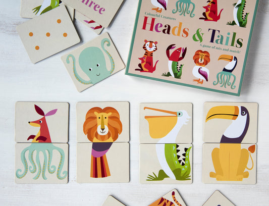 Heads and tails game - Colourful Creatures